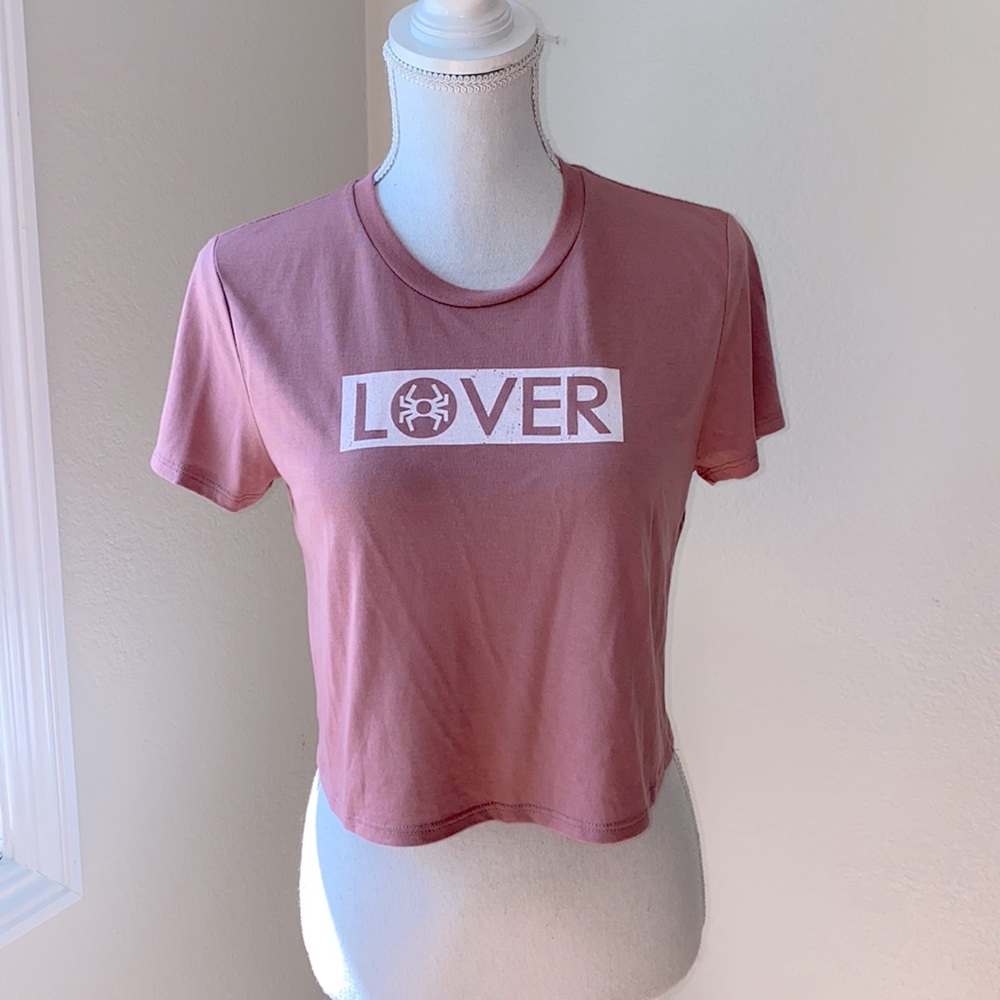 SPYDER “LOVER” CROPPED TEE JARLOVER - NWT!